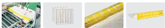 12pcs/Min Filter Udara Mesin Pleating Sukses Filter Udara Frame Produksi