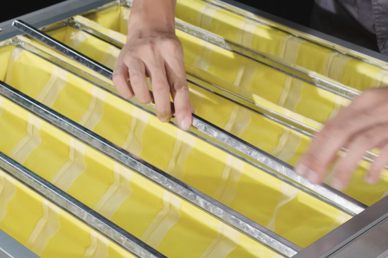 LESITE 0.6MPa Filter Udara Dekoratif membentuk pita Manufaktur Untuk Junior Efisiensi Tinggi Filter