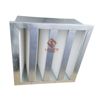 Single Header Rigid Galvanized Steel MERV 9 Filter Pembersih Udara 110 Pa