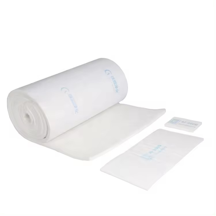 Medium Filter Media / Filter Langit-langit Untuk Spray Booth Air Outlet Sisi Ditempelkan Dengan Kain Atau Mesh
