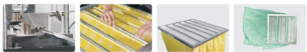 Omron Kontrol Hvac Filter Membuat Mesin Otomatis 12pcs / Min Kapasitas