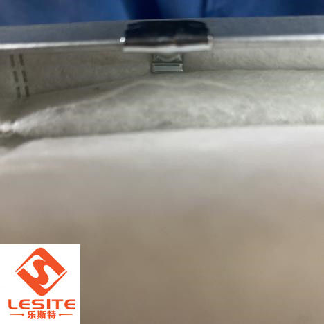 Hepa Bag Filter T Berbentuk Gesper Logam Untuk Bingkai Profil Aluminium