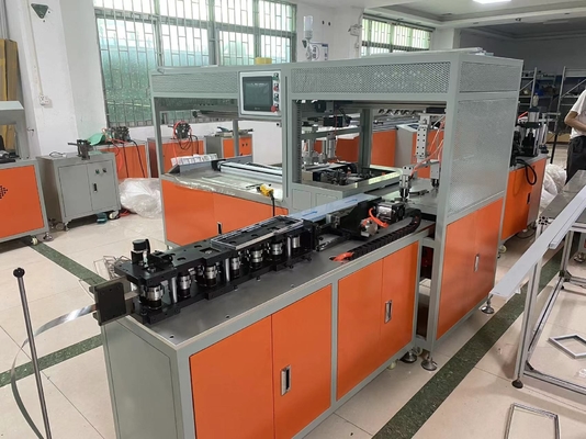 T17 Filter Saku Manajemen Tak Berawak Mesin Pembentuk Bingkai Internal 220V 5.5KW